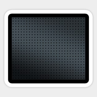 Matte Grey Metal Hole Pattern Sticker